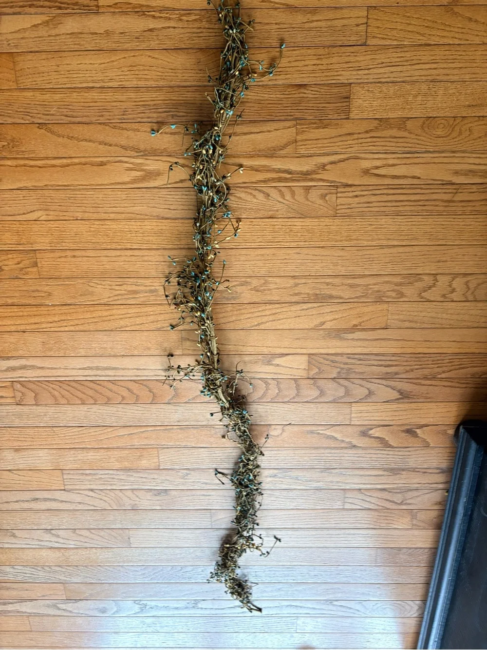 Vintage 3 Pc  Floral Pip Decorative Berry Garland - Picture 3 of 7